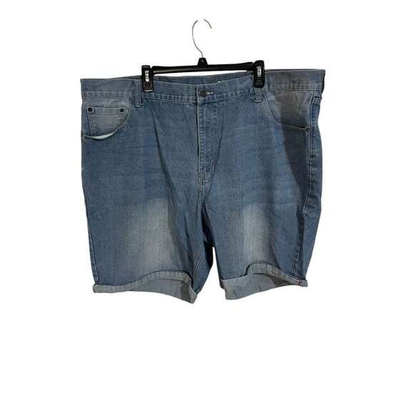 IZOD Men's Size 48 Classic Fit Denim Shorts Sportflex Stonewash Blue Jean Shorts - Picture 1 of 4